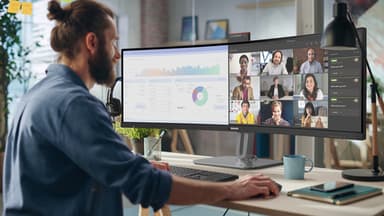 Philips 49B2U6900CH/00 computer monitor 124 cm (48.8") 5120 x 1440 pixels Dual QHD LCD Black view 8