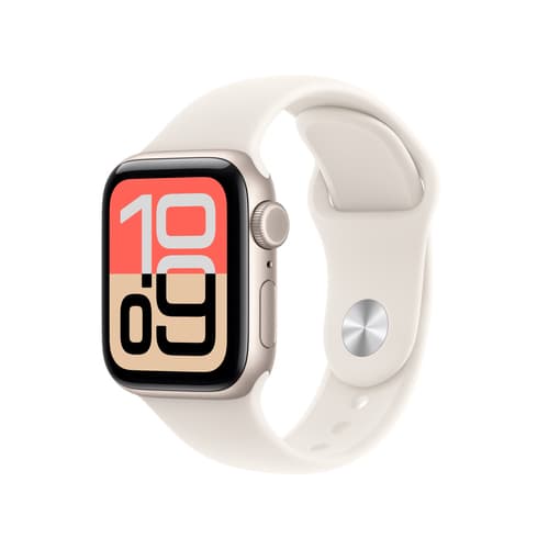 Apple Watch SE (3nd generation) SE 3 GPS + Cellular 40mm Starlight Aluminium Case with Starlight Sport Band - S/M