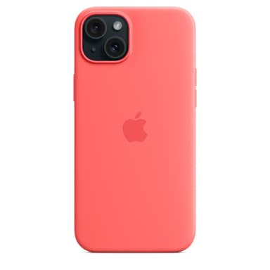 Apple iPhone 15 Plus Silicone Case with MagSafe - Guava view 5