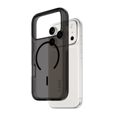 PanzerGlass CARE™ by ® Smokey Case w. Black MagSafe iPhone 17 Pro view 1