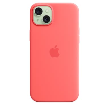 Apple iPhone 15 Plus Silicone Case with MagSafe - Guava view 4