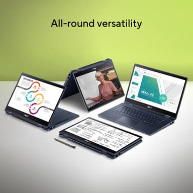 ASUS ExpertBook B3 Flip B3402FV-EC582XA Intel Core 5 120U Hybrid (2-in-1) 35.6 cm (14") Touchscreen Full HD 8 GB DDR4-SDRAM 256 GB SSD Wi-Fi 6E (802.11ax) Windows 11 Pro Education Black view 20