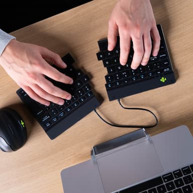 R-Go Tools Ergonomic keyboard R-Go Split Break with break software, ergonomic split keyboard, QWERTY (UK), Bluetooth, black view 6