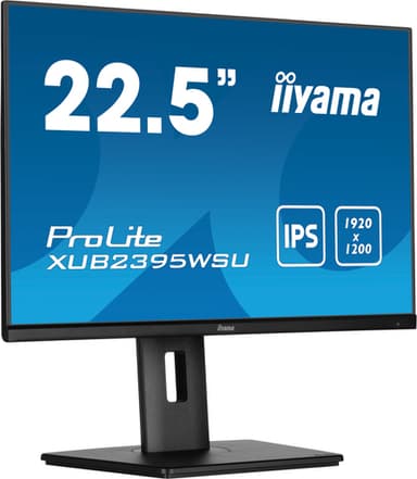 iiyama ProLite XUB2395WSU-B5 computer monitor 57.1 cm (22.5") 1920 x 1200 pixels WUXGA LED Black view 1