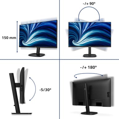 Philips 27B2N3500J/00 computer monitor 68.6 cm (27") 2560 x 1440 pixels 2K LCD Black view 5