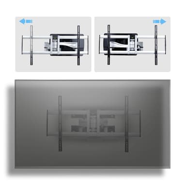 StarTech.com Heavy-Duty Articulating TV Wall Mount for up to 100-inch and 187.4lb/85kg Flat Screens, VESA 800x500, Low-Profile Bracket, TAA-Compliant view 3