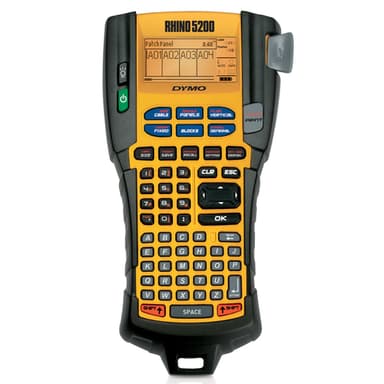 DYMO RHINO 5200 Industrial Label Maker | Labelling Machine Kit Case | Time-Saving Hot KeysPrints FastDurable Label Maker For Job Sites and Heavy-Duty Labelling Jobs | UK Plug view 2