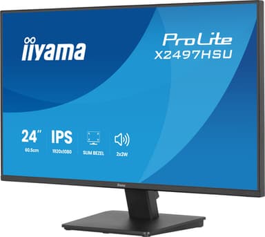 iiyama ProLite X2497HSU-B1 computer monitor 60.5 cm (23.8") 1920 x 1080 pixels Full HD LED Black view 5