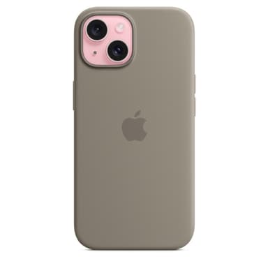 Apple iPhone 15 Silicone Case with MagSafe - Clay view 2