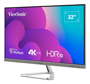 Viewsonic VX3276-4K-MHD-2 computer monitor 81.3 cm (32") 3840 x 2160 pixels 4K Ultra HD LCD Black, Silver view 6