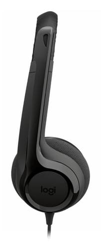 Logitech H390 Headset Wired Head-band Calls/Music USB Type-C Black view 3