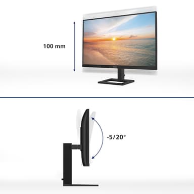 Philips 1000 series 24E1N1300AE/00 computer monitor 60.5 cm (23.8") 1920 x 1080 pixels Full HD LCD Black view 3