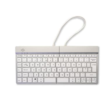 R-Go Tools Ergonomic keyboard R-Go Split Break with break software, ergonomic split keyboard, QWERTY (UK), Bluetooth, white view 3