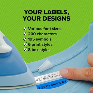 DYMO LetraTag LT-100H Handheld Label Maker | ABC Keyboard Label Printer with Easy-to-Use13 Character LCD Screen | for Home or Office | Blue view 8