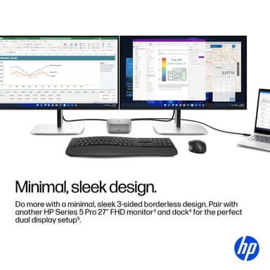 HP Series 5 Pro 27 inch FHD Monitor - 527pf view 8
