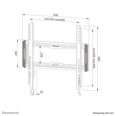 Neomounts WL30-550BL14 TV mount wall 40-75" - ultra-flat - easy install view 16