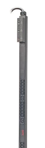 APC NetShelter Basic Rack PDU, Zero U, 12.5kW, 208V, 30 C13 and 6 C19 outlet, 10ft input cord view 3