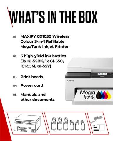 Canon MAXIFY GX1050 Inkjet A4 600 x 1200 DPI Wi-Fi view 6