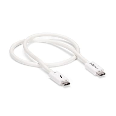 StarTech.com 1.6ft (50cm) Thunderbolt 3 Cable, 40Gbps, 100W PD, 4K/5K, Thunderbolt Certified, Compatible with Thunderbolt 4/USB 3.2/DisplayPort view 2