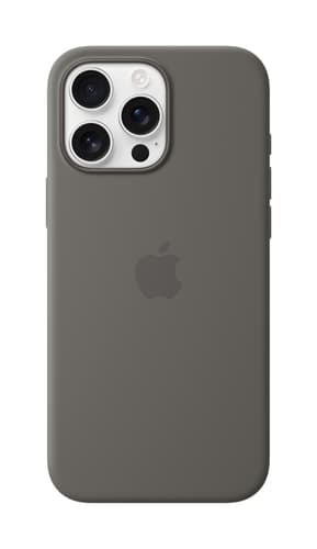 Apple iPhone 16 Pro Max Silicone Case with MagSafe - Stone Gray view 1