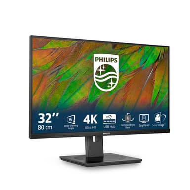 Philips 3000 series 32B1N3800/00 computer monitor 80 cm (31.5") 3840 x 2160 pixels 4K Ultra HD LCD Black view 2