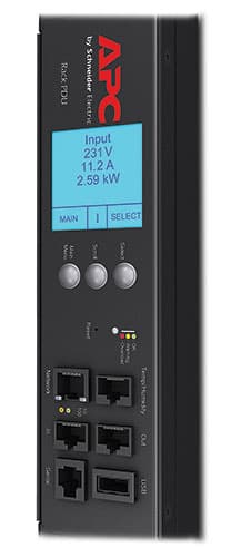 APC Rack PDU 2G, Metered by Outlet with Switching, ZeroU, 20A/208V, 16A/230V, (21) C13 & (3) C19 view 2