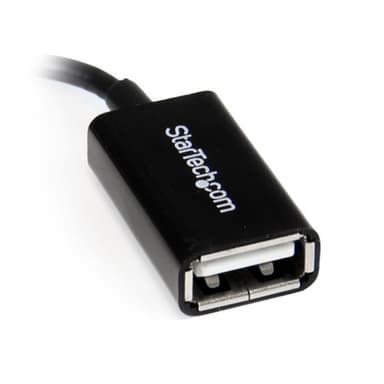 StarTech.com 5in Right Angle Micro USB to USB OTG Host Adapter M/F view 3