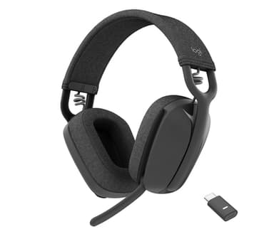 Logitech Zone Vibe Wireless UC Headset Head-band Calls/Music Bluetooth Graphite view 1