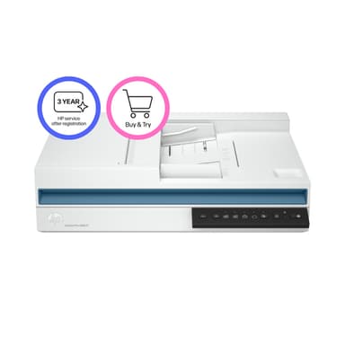 HP Scanjet Pro 3600 f1 Flatbed & ADF scanner 1200 x 1200 DPI A4 White view 2