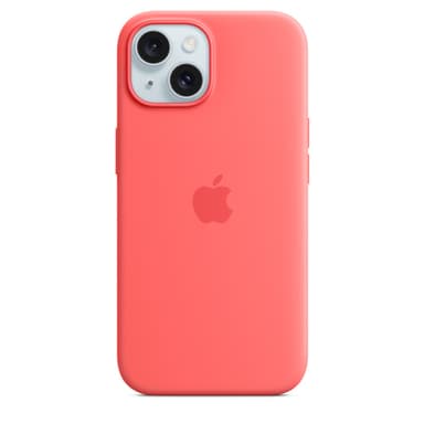 Apple iPhone 15 Silicone Case with MagSafe - Guava view 1