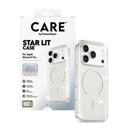 PanzerGlass CARE™ by ® Star Lit Case w. White MagSafe iPhone 17 Pro