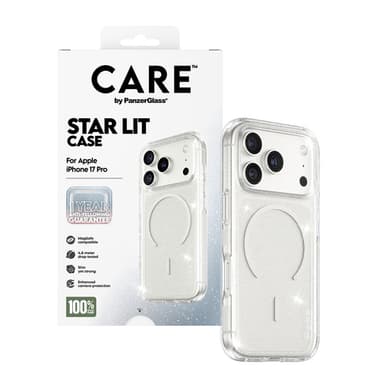 PanzerGlass CARE™ by ® Star Lit Case w. White MagSafe iPhone 17 Pro view 5