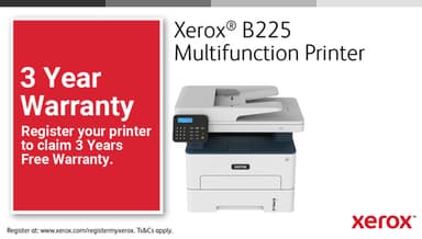 Xerox B225 A4 34ppm Wireless Duplex Copy/Print/Scan PS3 PCL5e/6 ADF 2 Trays 251 Sheets UK view 10