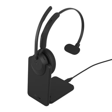 Jabra Evolve3 45 MS - USB-C with Dongle - Mono (Charging Stand) view 2