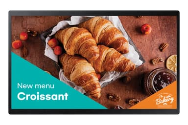 Samsung QB24C Digital signage flat panel 61 cm (24") LED Wi-Fi 250 cd/m² Full HD Black Built-in processor Tizen 16/7 view 4