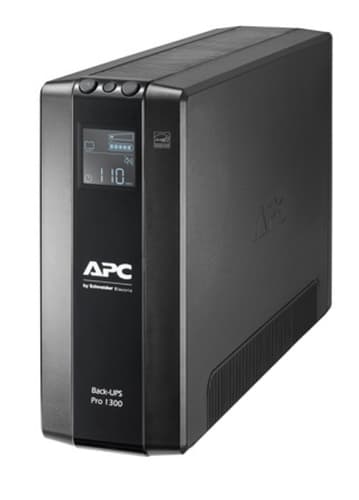 APC Back-UPS Pro, 1300VA/780W, Tower, 230V, 8x IEC C13 outlets, AVR, LCD, User Replaceable Battery view 1