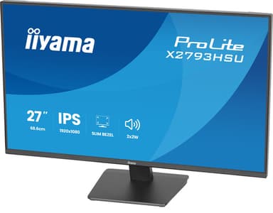 iiyama ProLite X2793HSU-B1 computer monitor 68.6 cm (27") 1920 x 1080 pixels Full HD LED Black view 7