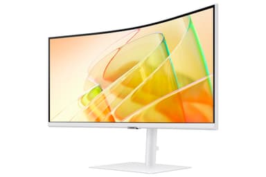 Samsung LS34C650TAU Computer Monitor 86.4 cm (34") 3440 x 1440 pixels 4K Ultra HD LED White view 3