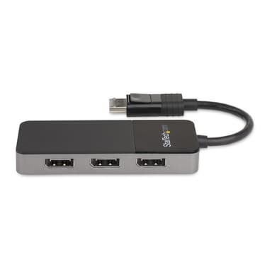 StarTech.com 3 Port Multi Monitor Adapter - DisplayPort 1.4 to 3x 4K DisplayPort Video Splitter - Dual or Triple 4K - Laptop/Desktop DisplayPort MST Hub for Multiple Monitors - For Windows PCs Only view 3
