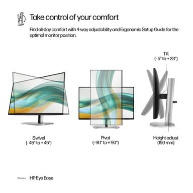 HP Series 5 Pro 23.8 inch FHD No Stand Monitor - 524pf view 5