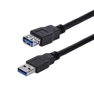 StarTech.com 1m Black SuperSpeed USB 3.0 (5Gbps) Extension Cable A to A - M/F view 1