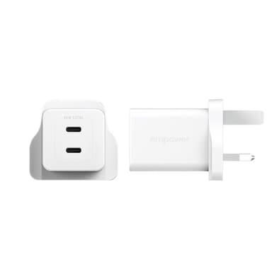 PanzerGlass empower™ by ® Turbo 45W Charger incl. 2 x USB-C | UK Plug | Silver White view 5