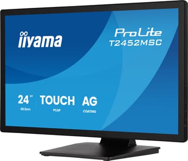 iiyama ProLite T2452MSC-B2AG computer monitor 61 cm (24") 1920 x 1080 pixels Full HD LED Touchscreen Black view 4