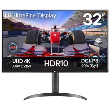 LG 32IN 4K UHD 3840X2160 VA computer monitor 81.3 cm (32") 3840 x 2160 pixels 4K Ultra HD LCD Black view 1