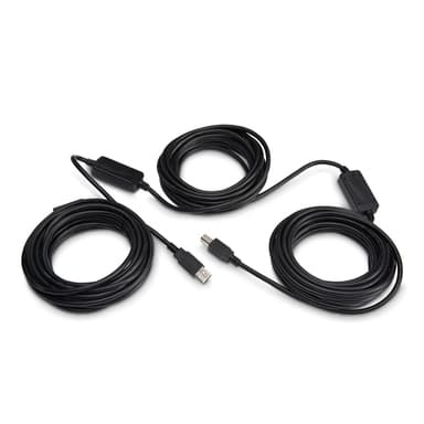 StarTech.com 65ft (20m) Active USB 2.0 A to B Cable, Long USB Cable, USB Printer Cable, 1x USB A (M), 1x USB B (M), Black view 1