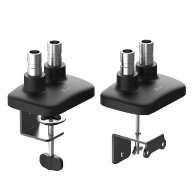 j5create JTSA102 Ergonomic Dual Monitor Mount, Black view 2