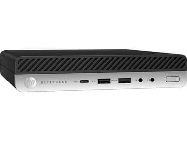 T1A HP EliteDesk 800 G5 Refurbished Intel® Core™ i5 i5-9500 8 GB DDR4-SDRAM 256 GB SSD Windows 11 Pro Mini PC Black, Silver view 3