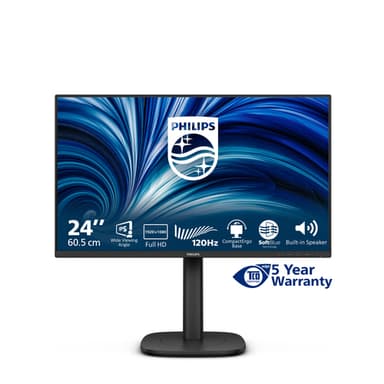 Philips 3000 series 24B2N3200J/00 computer monitor 60.5 cm (23.8") 1920 x 1080 pixels Full HD LCD Black view 3