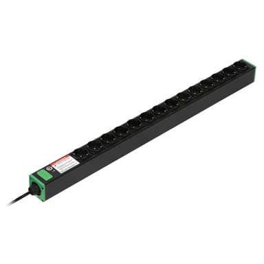 APC Easy Rack PDU, Basic, Vertical, 1 Phase, 3.7kW, 230V, 16A, 14 x SCHUKO outlets, SCHUKO 16A view 1