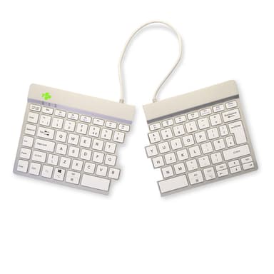 R-Go Tools Ergonomic keyboard R-Go Split Break with break software, ergonomic split keyboard, QWERTY (UK), Bluetooth, white view 4